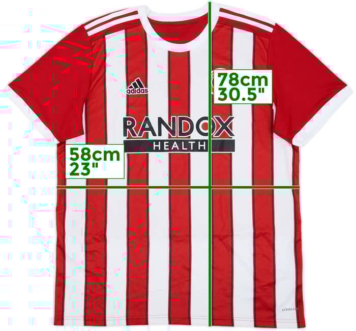 2021-22 Sheffield United Home Shirt R Ades Stag #22 - 10/10 - (XL)