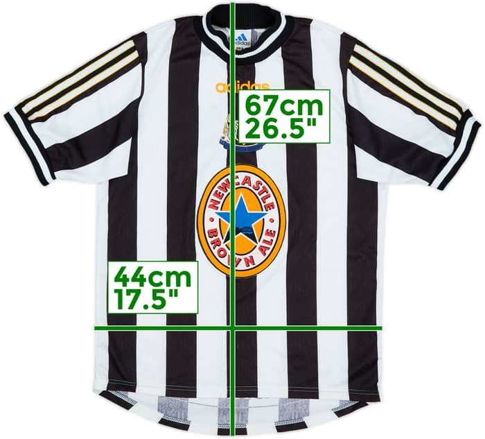 1997-99 Newcastle Home Shirt - 7/10 - (L.Boys)