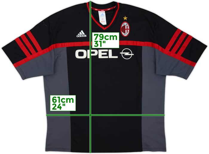 2000-01 AC Milan adidas Training Shirt - 8/10 - (XL)