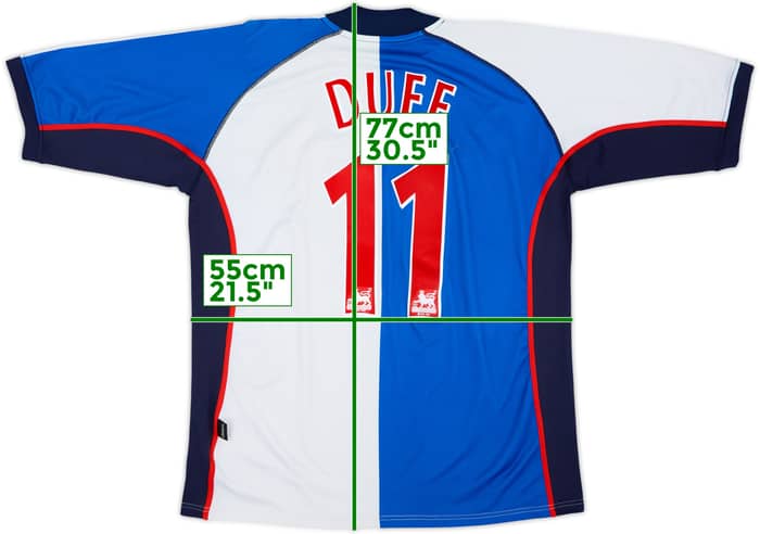 2002-03 Blackburn Home Shirt Duff #11 - 6/10 - (XXL)