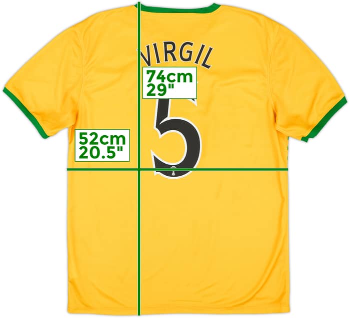 2013-14 Celtic Away Shirt Virgil #5 - 7/10 - (L)