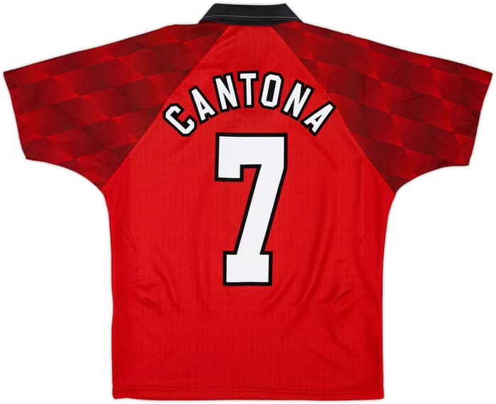 1996-98 Manchester United Home Shirt Cantona #7 - 8/10 - (Y)
