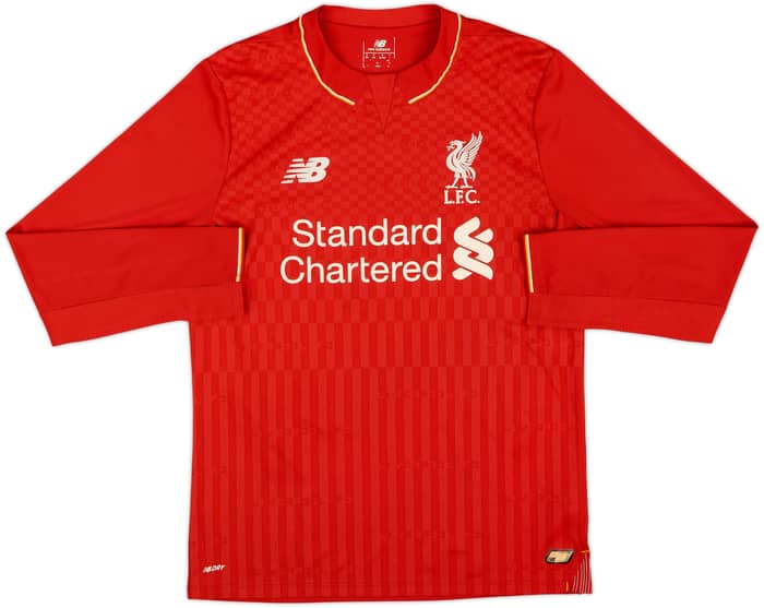 2015-16 Liverpool Home L/S Shirt Milner #7 - 7/10 - (S)