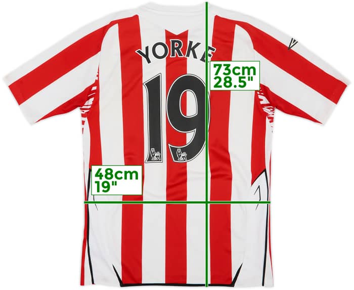 2007-08 Sunderland Home Shirt Yorke #19 - 6/10 - (M)