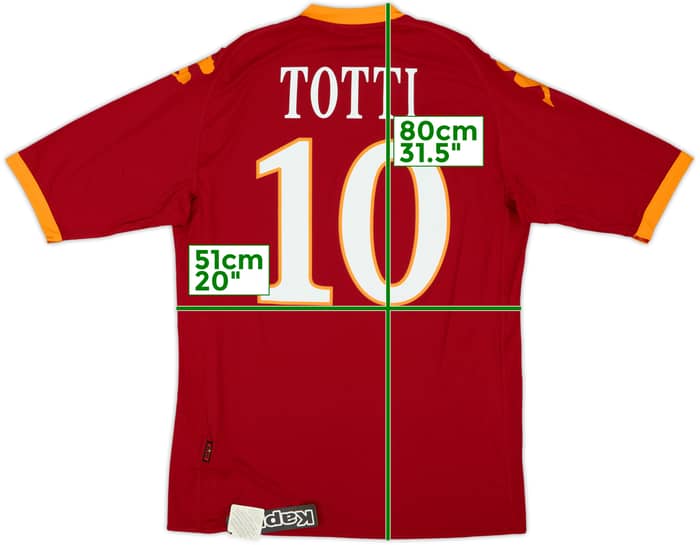 2009-10 Roma Home Shirt Totti #10 (XL)