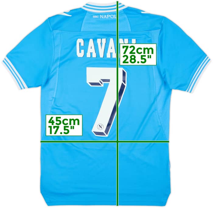 2012-13 Napoli Home Shirt Cavani #7 - 5/10 - (M)