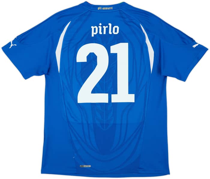 2010-12 Italy Home Shirt Pirlo #21 - 8/10 - (L)