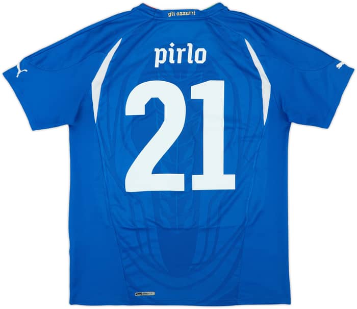 2010-12 Italy Home Shirt Pirlo #21 - 6/10 - (M)