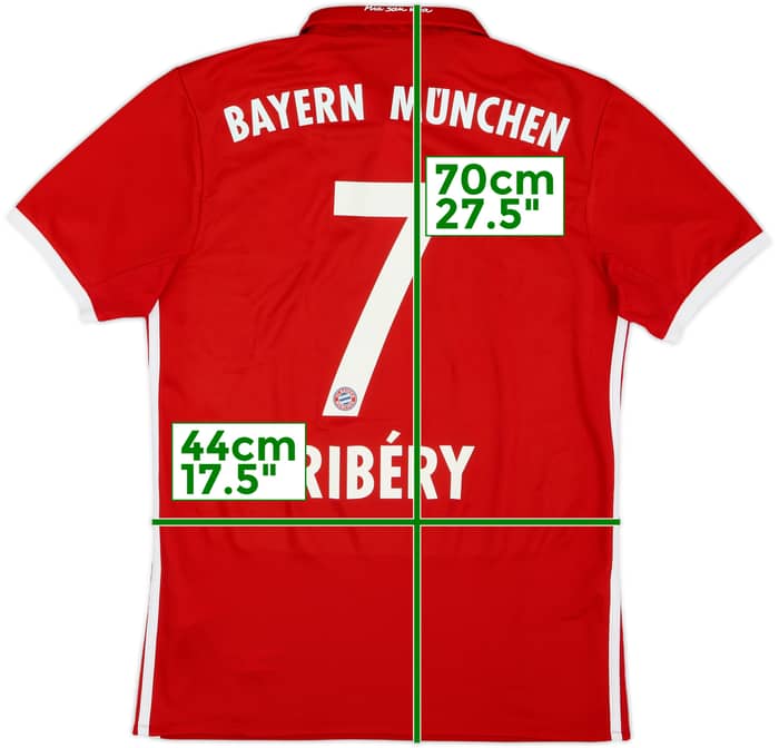 2016-17 Bayern Munich Home Shirt Ribery #7 - 10/10 - (S)