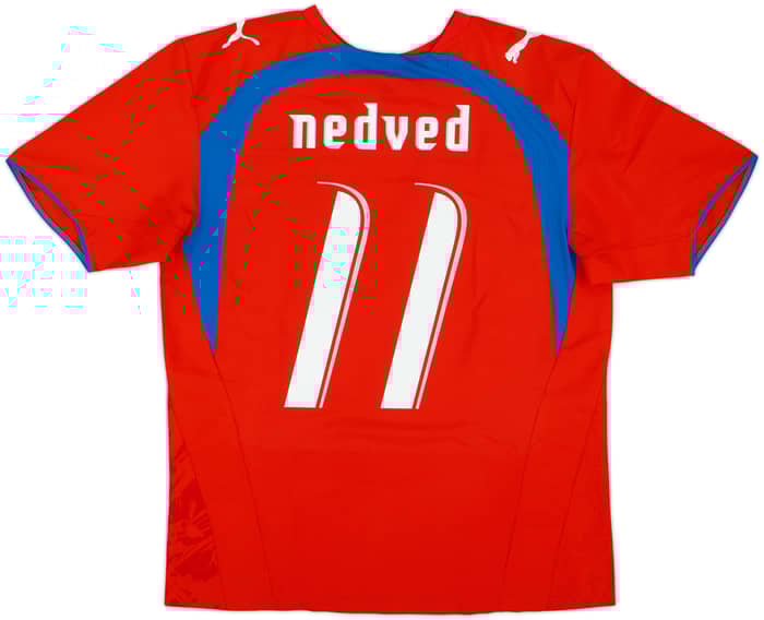 2006-08 Czech Republic Home Shirt Nedved #11 - 8/10 - (L)