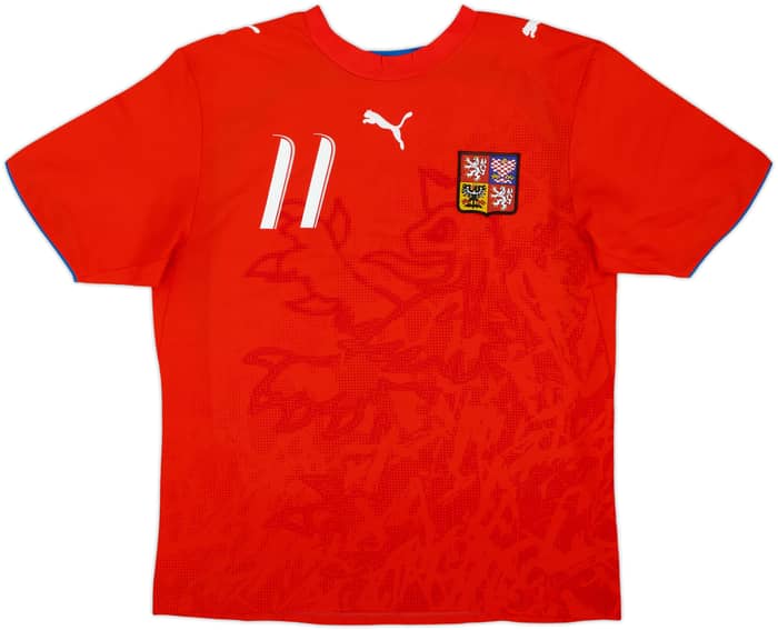 2006-08 Czech Republic Home Shirt Nedved #11 - 8/10 - (L)