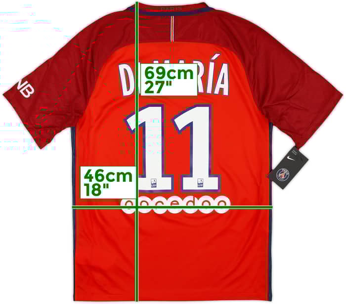 2016-17 Paris Saint-Germain Away Shirt Di Maria #11 (S)