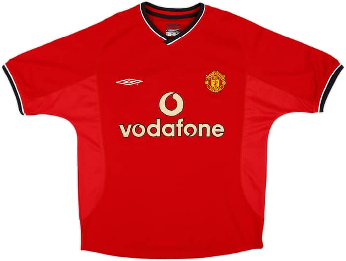 2000-02 Manchester United Home Shirt Beckham #7 - 8/10 - (Y)