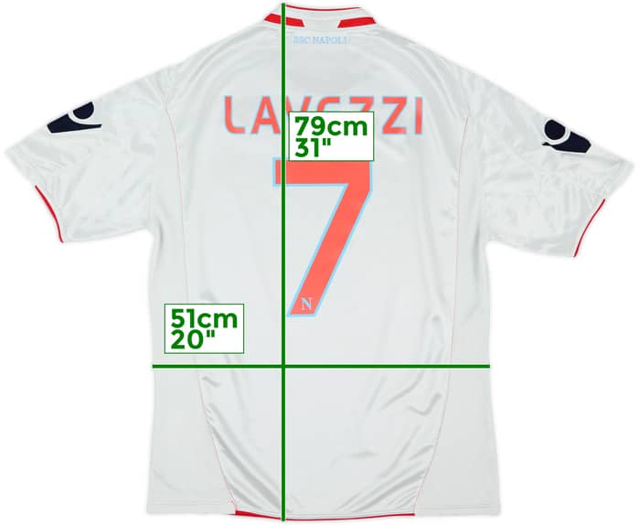 2009-10 Napoli Away Shirt Lavezzi #7 - 7/10 - (L)