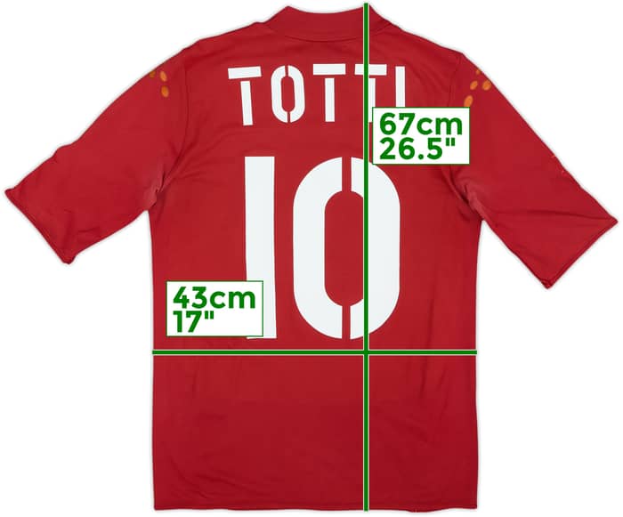 2003-04 Roma Home Shirt Totti #10 - 5/10 - (S)