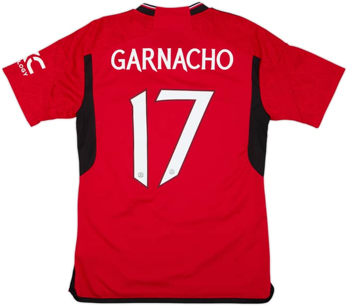 2023-24 Manchester United Home Shirt Garnacho #17 - 8/10 - (M)