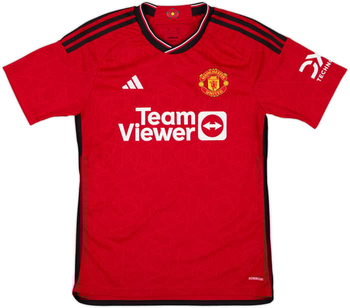 2023-24 Manchester United Home Shirt Garnacho #17 - 8/10 - (M)