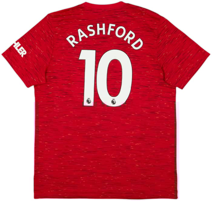 2020-21 Manchester United Home Shirt Rashford #10 - 4/10 - (XL)