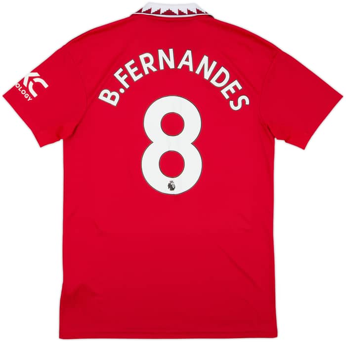 2022-23 Manchester United Home Shirt B. Fernandes #8 - 8/10 - (M)