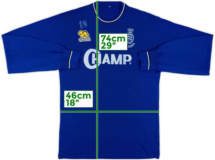 1980s AS Sora Player Issue Pienne Training L/S Top #18 - 6/10 - (M)