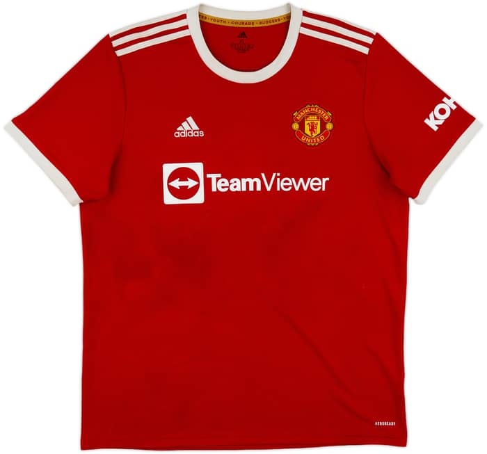 2021-22 Manchester United Home Shirt Ronaldo #7 - 5/10 - (XL)