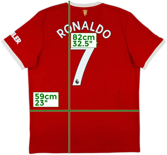 2021-22 Manchester United Home Shirt Ronaldo #7 - 5/10 - (XL)