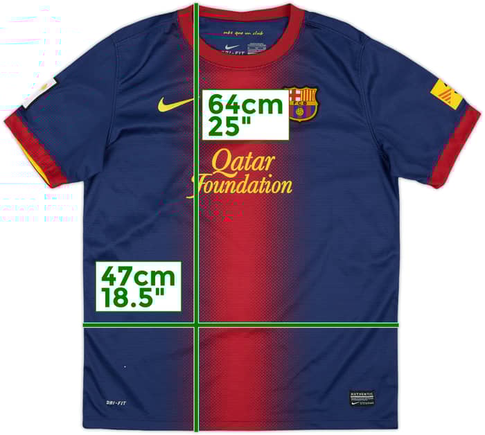 2012-13 Barcelona Home Shirt - 8/10 - (XL.Boys)