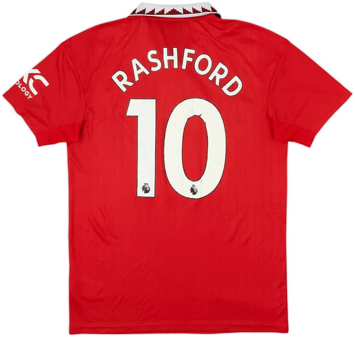 2022-23 Manchester United Home Shirt Rashford #10 - 5/10 - (M)