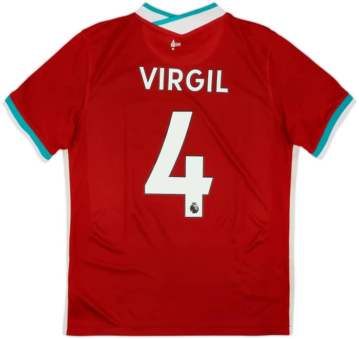 2020-21 Liverpool Home Shirt Virgil #4 - 7/10 - (L)