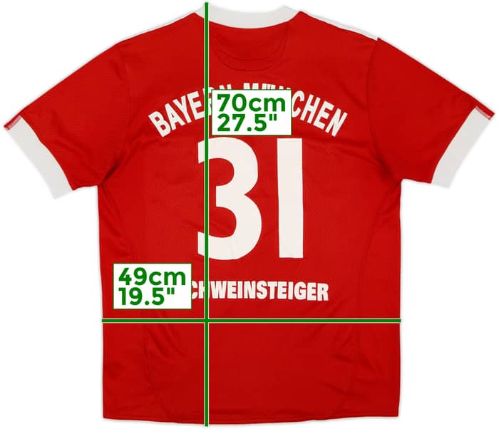 2009-10 Bayern Munich Home Shirt Schweinsteiger #31 - 8/10 - (XL.Boys)