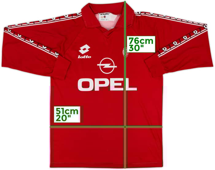 1995-96 AC Milan Lotto Training L/S Shirt - 8/10 - (L)