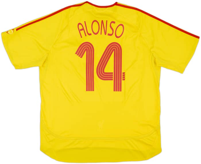 2006-07 Liverpool Away Shirt Alonso #14 - 6/10 - (XXL)