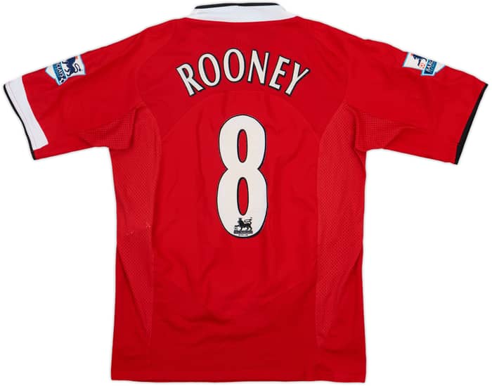 2004-06 Manchester United Home Shirt Rooney #8 - 8/10 - (S)