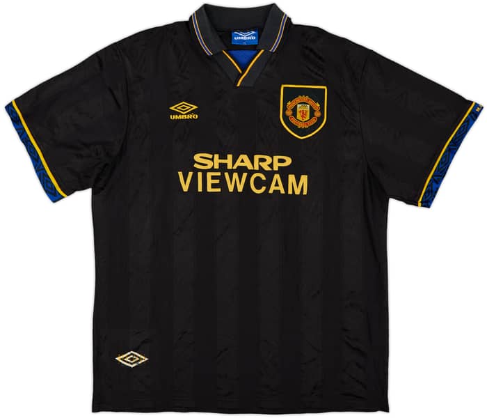 1993-95 Manchester United Away Shirt Keane #16 - 6/10 - (XL)