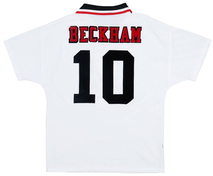 1996-97 Manchester United Away Shirt Beckham #10 - 5/10 - (M)