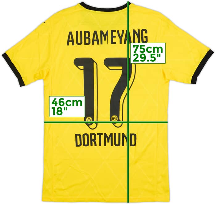 2015-16 Borussia Dortmund European Home Shirt Aubameyang #17 (S)