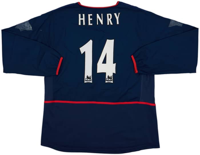2002-04 Arsenal Away L/S Shirt Henry #14 - 5/10 - (L)