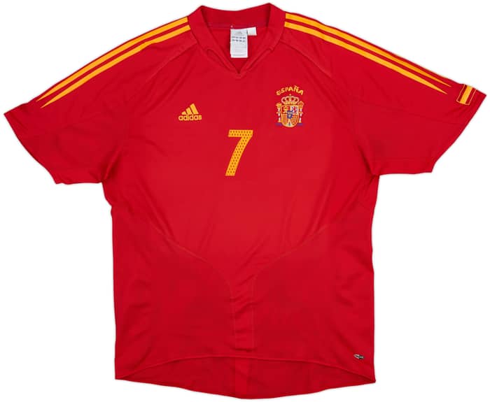 2004-06 Spain Home Shirt Raul #7 - 8/10 - (XL)