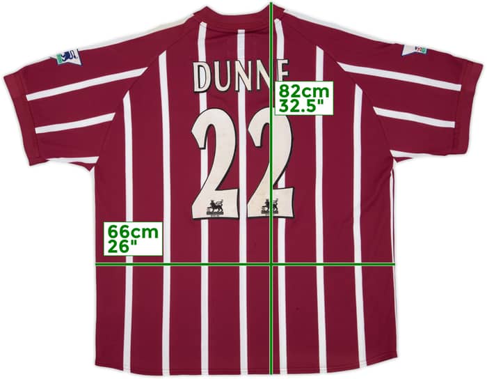 2002-03 Manchester City Third Shirt Dunne #22 - 5/10 - (XXL/3XL)