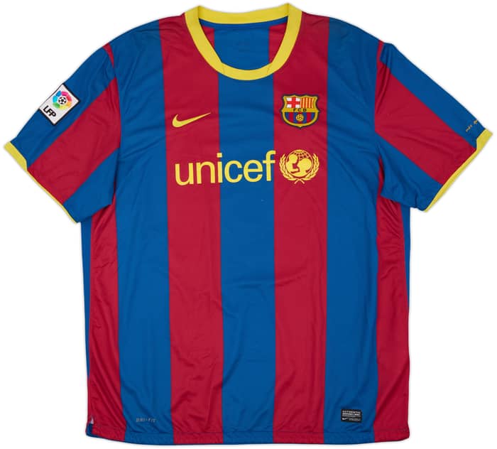 2010-11 Barcelona Home Shirt David Villa #7 - 8/10 - (XXL)