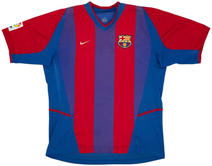 2002-03 Barcelona Player Issue Home Shirt Riquelme #10 - 5/10 - (XL)