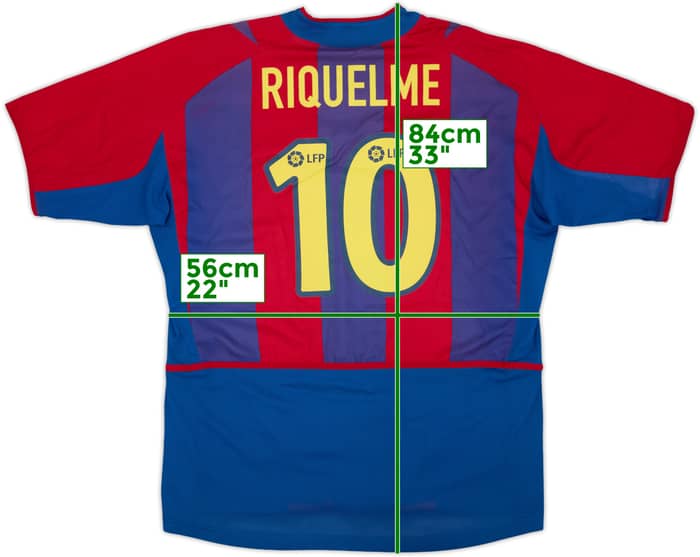 2002-03 Barcelona Player Issue Home Shirt Riquelme #10 - 5/10 - (XL)