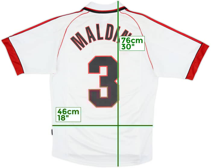 1998-99 AC Milan Away Shirt Maldini #3 - 8/10 - (S)