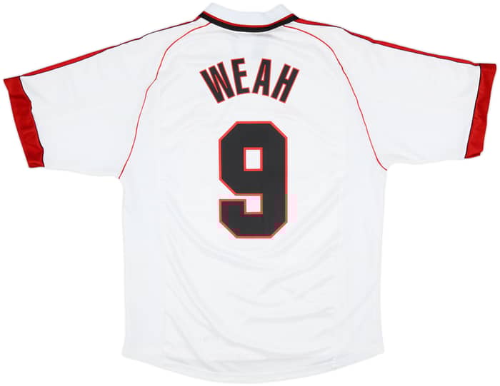 1998-99 AC Milan Away Shirt Weah #9 - 8/10 - (L)