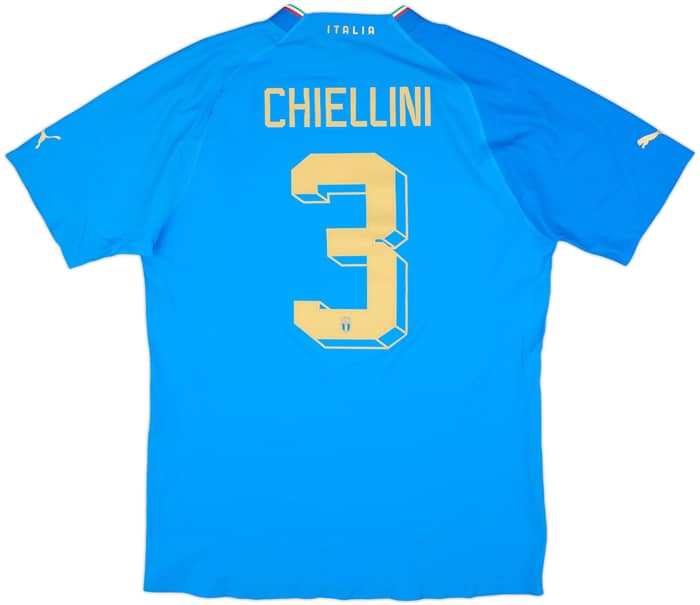 2022-23 Italy Authentic Home Shirt Chiellini #3 - 10/10 - (XL)