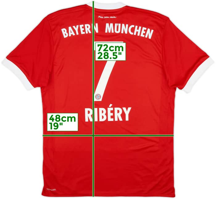2017-18 Bayern Munich Home Shirt Ribery #7 (M)