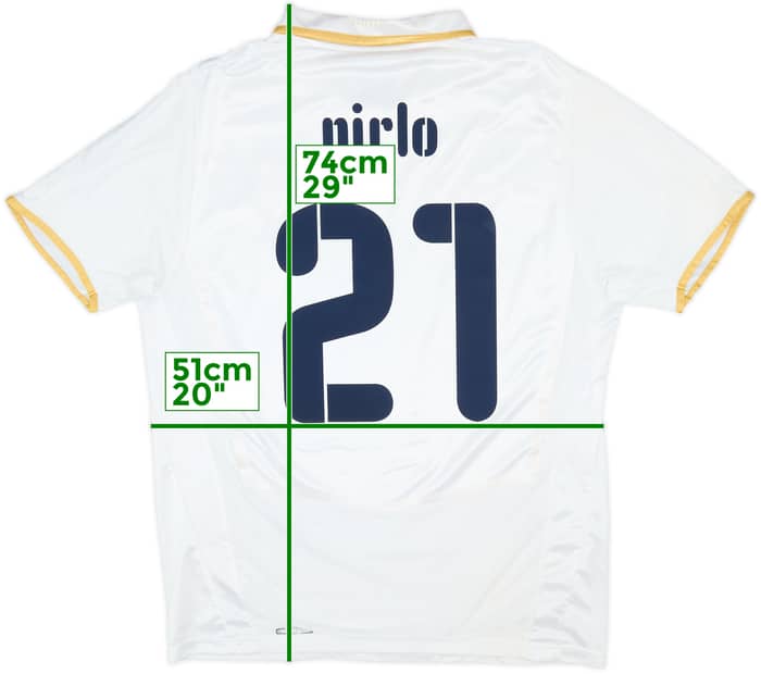 2007-08 Italy Away Shirt Pirlo #21 - 8/10 - (L)