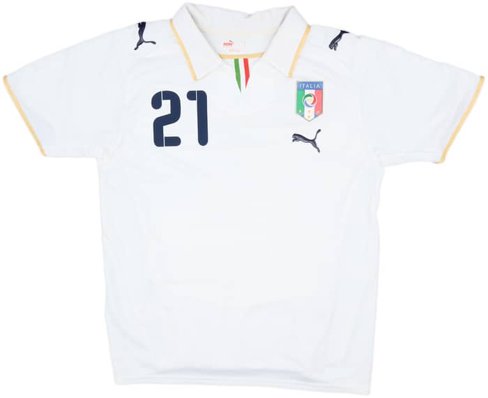 2007-08 Italy Away Shirt Pirlo #21 - 7/10 - (M)