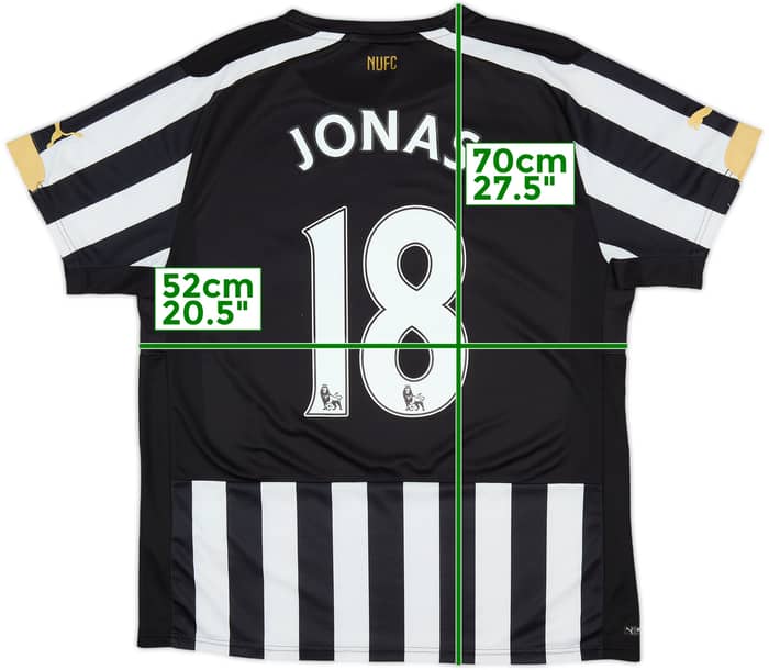 2014-15 Newcastle Home Shirt Jonas #18 - 8/10 - (M)