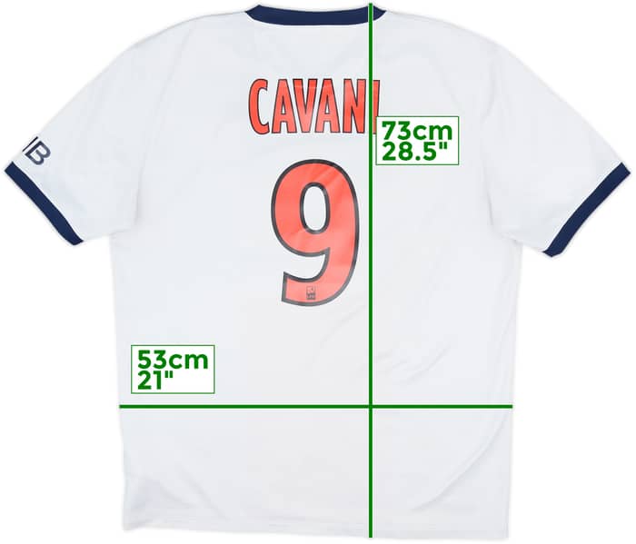 2013-14 Paris Saint-Germain Away Shirt Cavani #9 - 7/10 - (L)